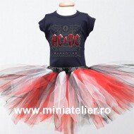 Compleu Tutu Acdc Black