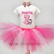 Compleu Tutu Aniversare Hello Kitty