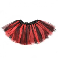 Fustita Tutu Rosie Cu Negru 0-5 Ani