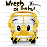 Imprimeu Autobuz Wheels Of The Bus