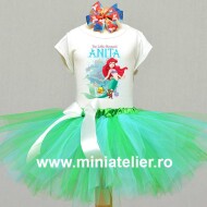 Compleu Tutu Personalizat Mermaid Ariel