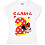 Tricou Sau Body Personalizat Minnie Inimioara