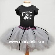 Set Cu Fustita Tutu Rock Star