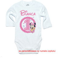 Tricou sau Body Aniversare Minnie Baby