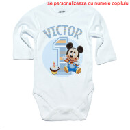 Body Personalizat Cu Nume Si Varsta Mickey Baby