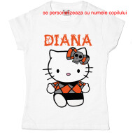 Tricou sau Body Halloween Hello Kitty Personalizat Cu Nume
