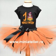 Compleu Tutu Primul Halloween Minnie