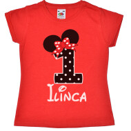 Tricou sau body Personalizate Cu Minnie Pentru Aniversare
