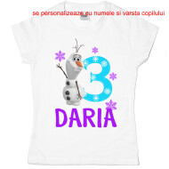 Tricou Personalizat Aniversare Olaf