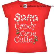 Tricou Sau Body Personalizat Candy Cane Cutie