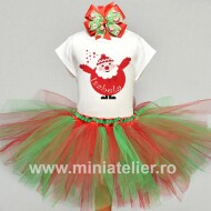 Compleu Tutu De Craciun Personalizat Cu Nume