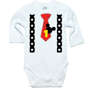 Body Cravata Lui Mickey Personalizat Cu Cifra