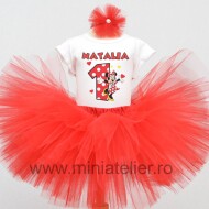 Set Cu Fustita Tutu Dubla Reversibila Minnie