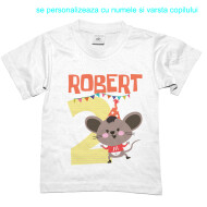 Tricou Sau Body Aniversar Cute Mouse