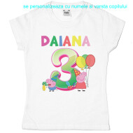Tricou sau Body Personalizat Aniversar Peppa Pig