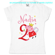 Tricou Sau Body Aniversar Peppa Pig Princess