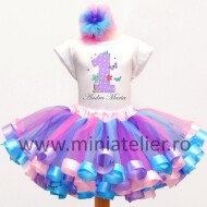 Set Aniversar Cu Fustita Cu Petale Butterfly