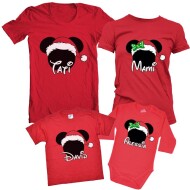 Set De Familie Pentru Craciun Mickey Red