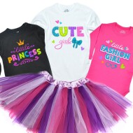 Set 3 Body Si Fustita Tutu Purple Princess