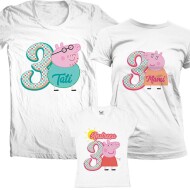 Set Tricouri Aniversare Peppa Pig