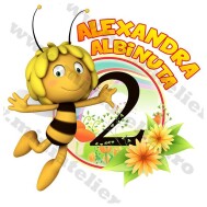 Tricou sau Body Aniversare Albinuta Maya