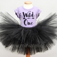 Set Aniversar Cu Fustita Tutu Reversibila Pentru 1 An