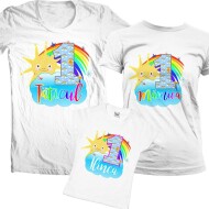 Set De Familie Aniversar Rainbow