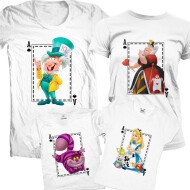 Set Tricouri De Familie Alice In Tara Minunilor