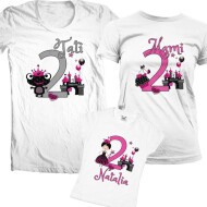 Set De Tricouri Aniversare Black Princess