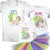 Set De Tricouri Aniversare Cu Tutu Unicorn