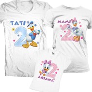 Set De Tricouri Aniversare Donald Si Daisy