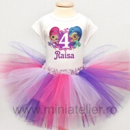 Compleu Cu Fustita Tutu Shimmer Si Shine