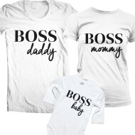 Set De Tricouri Asortate De Familie Boss