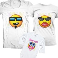 Set De Tricouri De Familie Smiley