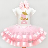 Compleu Cu Fustita Din Tulle Cu Volane Princess