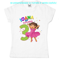 Tricou Sau Body Aniversar Dora Explorer