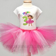 Compleu Cu Fustita Tutu Dora The Explorer