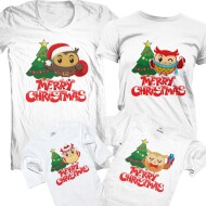 Set De Craciun Familia De Bufnite