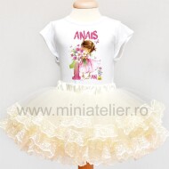 Set De Fustita Cu Dantela Vintage Florist