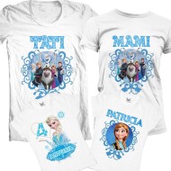 Set De Tricouri Aniversare Frozen Elsa