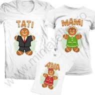 Set De Tricouri Asortate Gingerbread