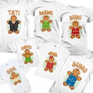 Set De Tricouri De Craciun Ginger Bread