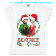 Tricou sau body Frozen Elsa Si Anna De Craciun