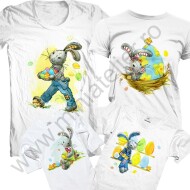 Set De Tricouri De Pasti Vintage Bunny