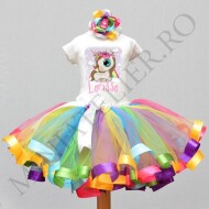 Set Tutu Aniversar Unicorn Fusta Petale