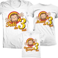 Set De Tricouri Aniversare Curious George