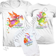 Set de tricouri asortate de Craciun Baby Dragon