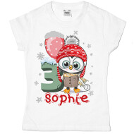 Tricou aniversare Craciun Penguin